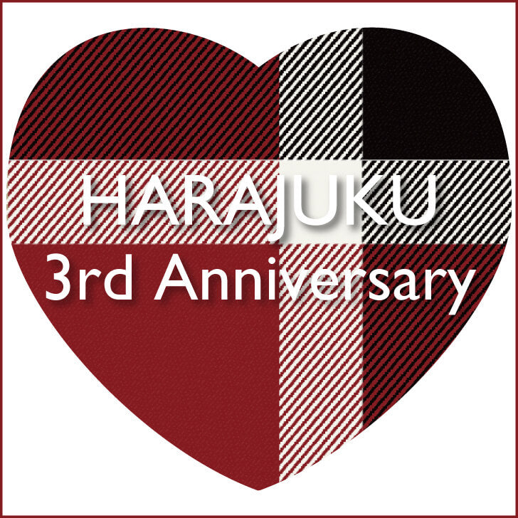 HARAJUKU 3rd Anniversary開催のお知らせ