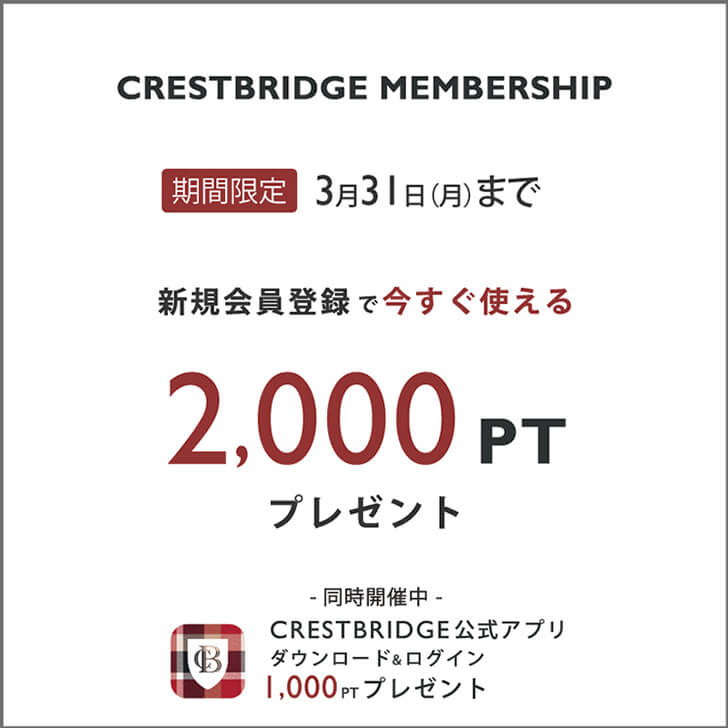 新規入会2000pt&APPDL1000ptプレゼント