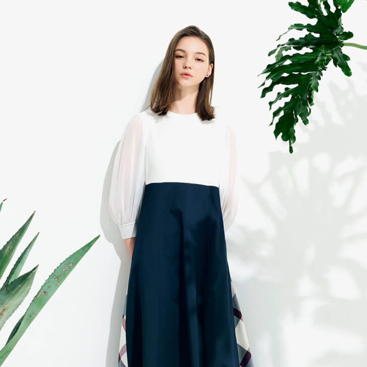 PICK UP】NEW DRESS｜BLUE LABEL CRESTBRIDGE(ブルーレーベル