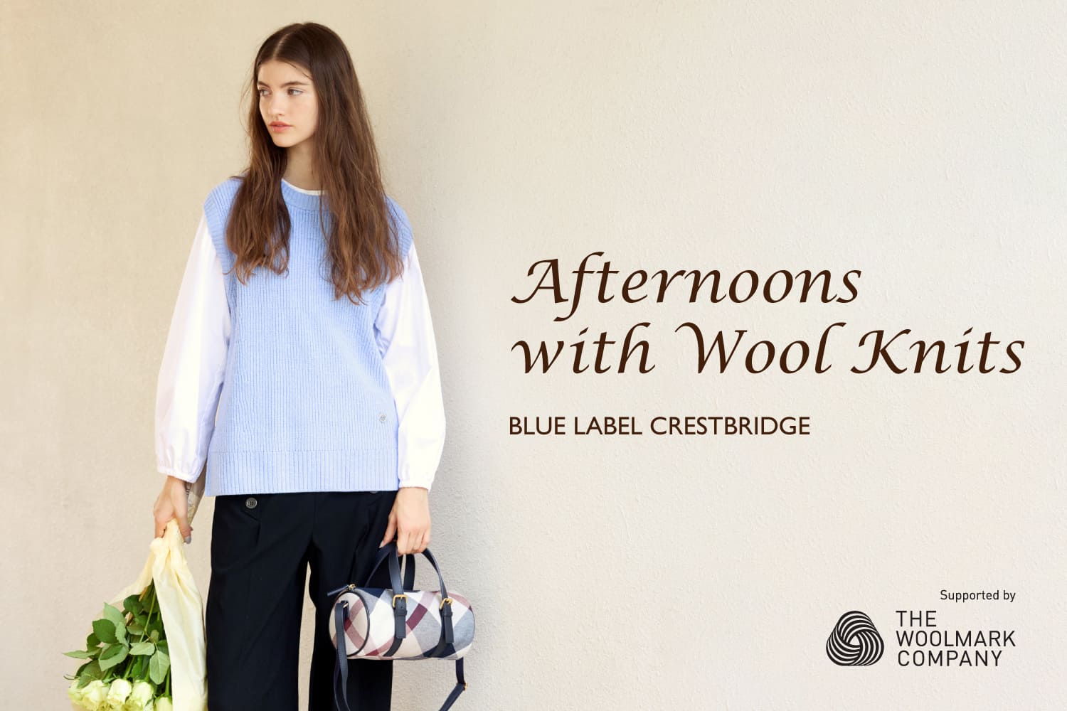 Afternoons with Wool knits｜BLUE LABEL CRESTBRIDGE(ブルー