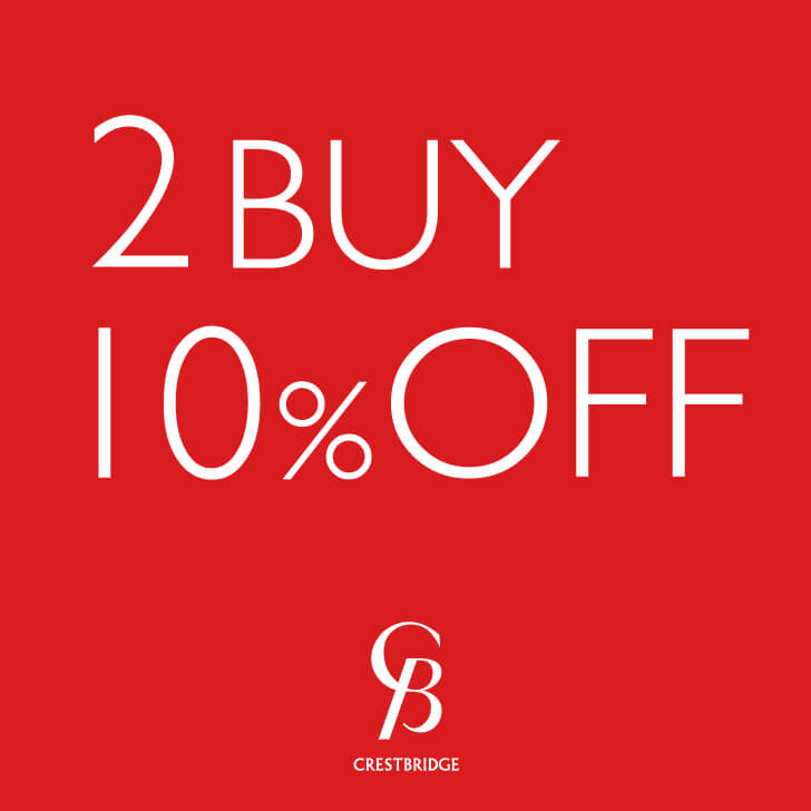 【CB CRESTBRIDGE取り扱い店舗限定】2BUY10%OFF_1/11(木)~1/21(日)開催のお知らせ