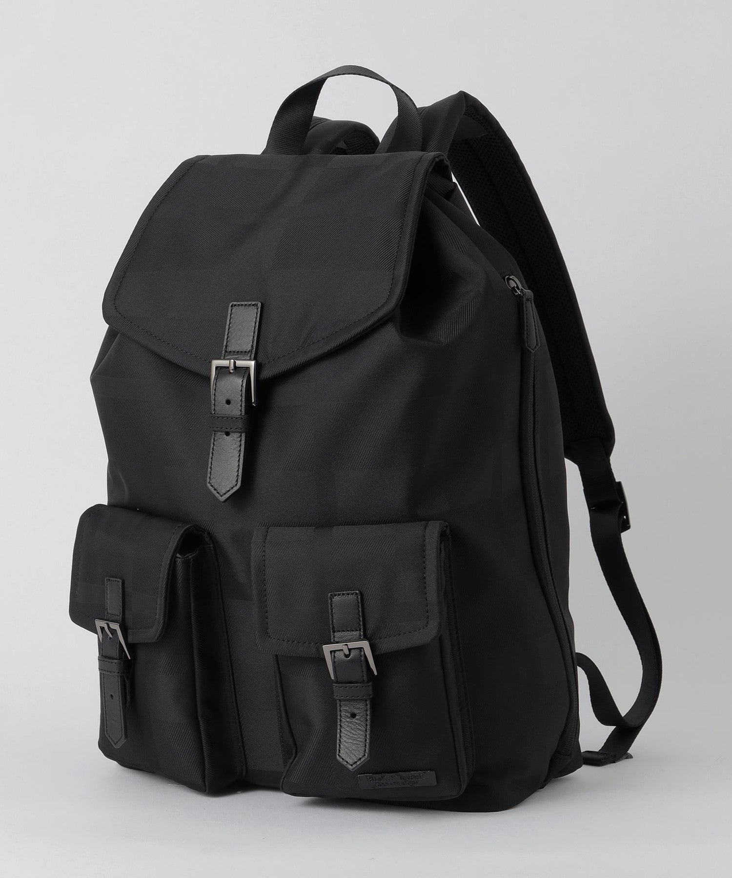 BLACK LABEL クレストブリッジチェックバックパック A4収納 シャドークレストブリッジチェックフラップバックパック（バッグ