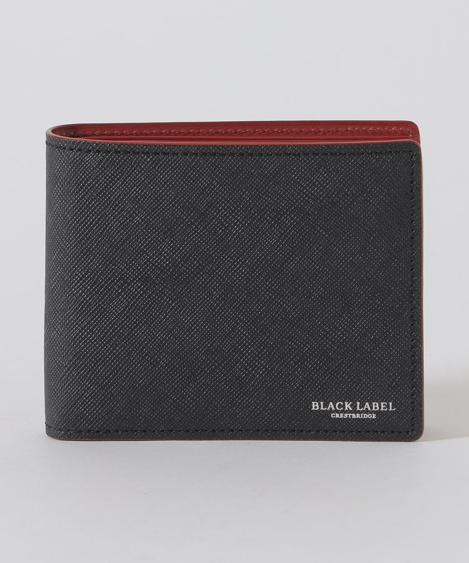 BLACK LABEL CRESTBRIDGE LLサイズ バイカラークレストブリッジチェック2つ折りウォレット（ウォレット