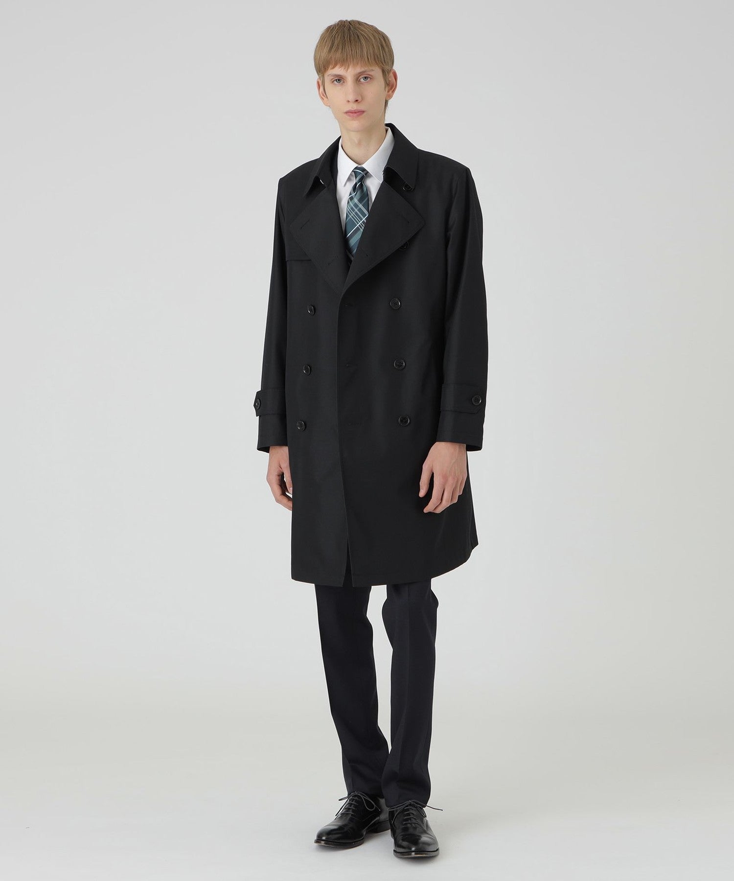 【BLACK LABEL CRESTBRIDGE】トレンチコート マイクロピーチギャバジンダブルトレンチコート（コート