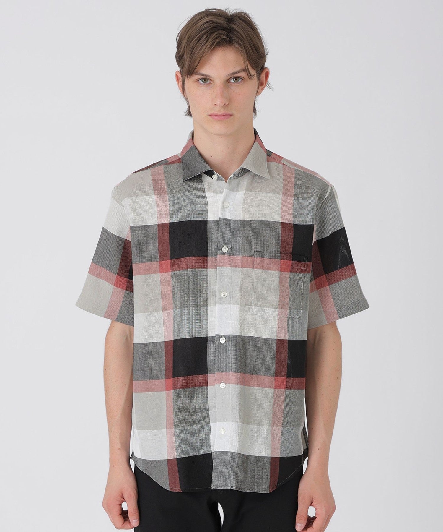 【美品】ブラックレーベルクレストブリッジ CBチェック ジャケット 春夏 M ブラックレーベルクレストブリッジ BLACK LABEL CRESTBRIDGE 【一部