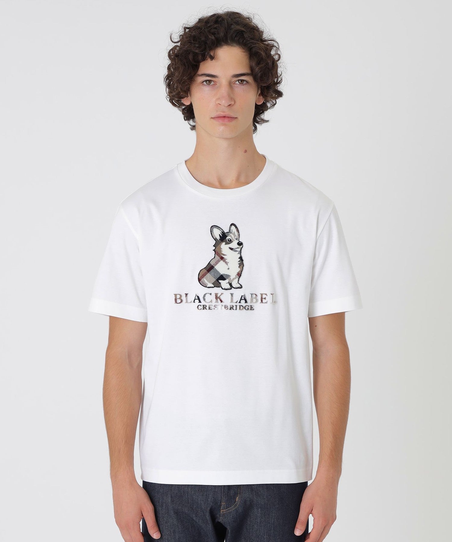 ブルーレーベル サイドチェックカットソー Tシャツ　ブラック BLUE LABEL CRESTBRIDGE（ブルーレーベルクレストブリッジ）の