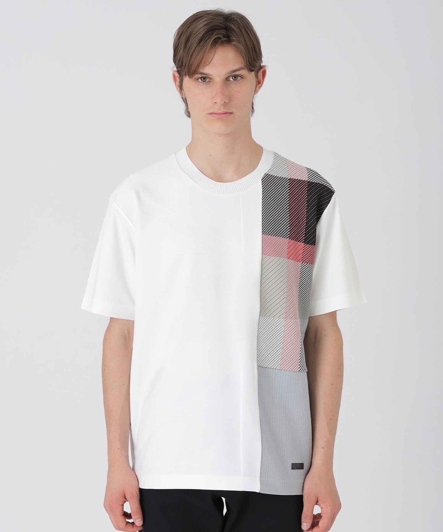 ARTISANALユニオンジャックハイブリッドTシャツ（カットソー）｜BLACK