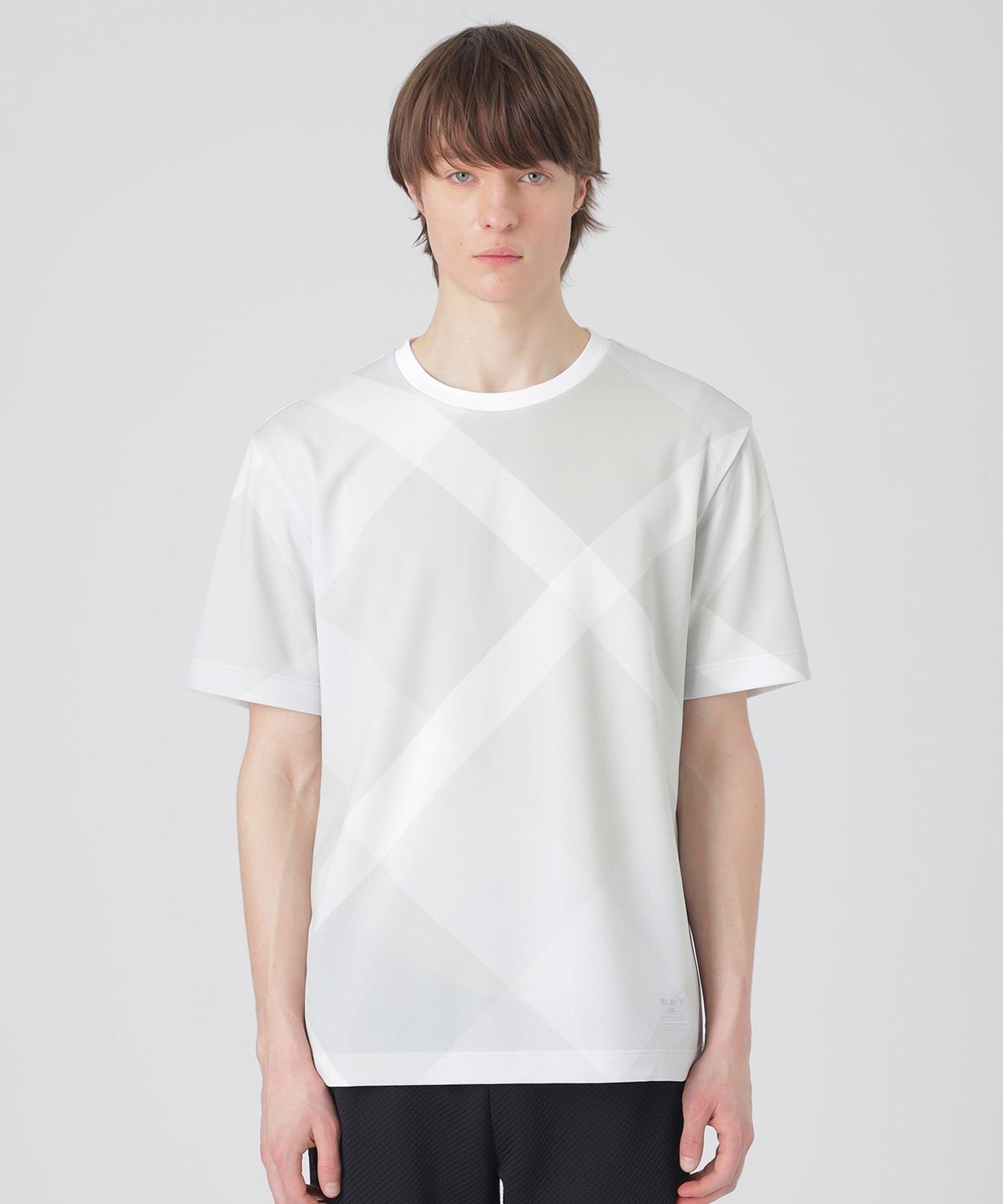 BLACK LABEL CRESTBRIDGE バーバリー ノバチェックTシャツ バーバリーブラックレーベルTシャツ ノバチェック 青 L｜Yahoo