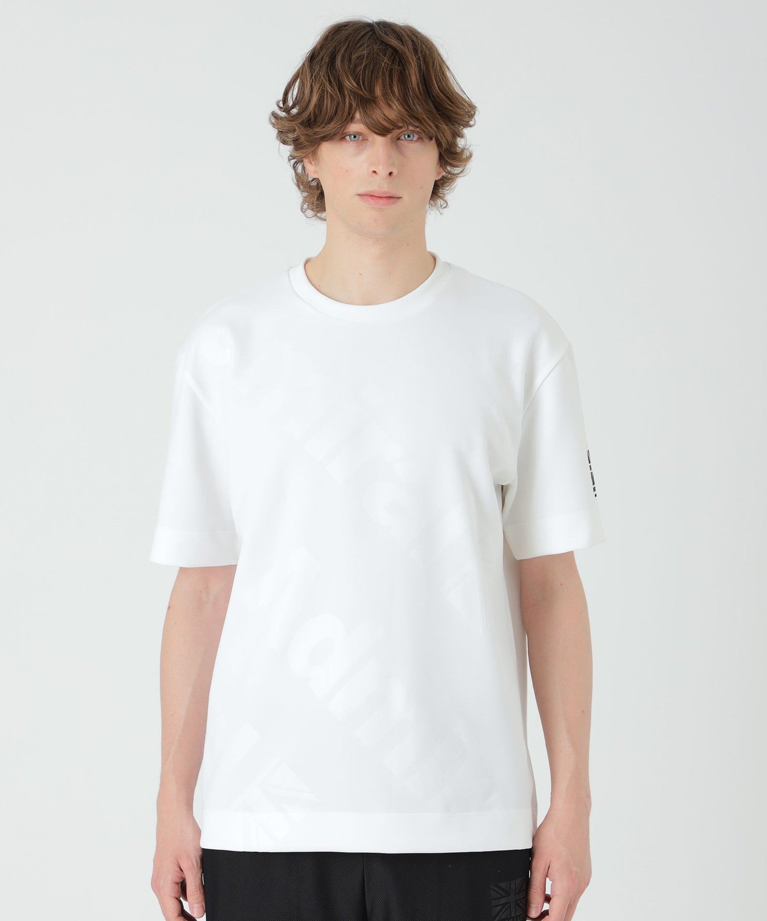 BLACK lab.×Admiral】ビッグエンボスロゴTシャツ（カットソー）｜BLACK