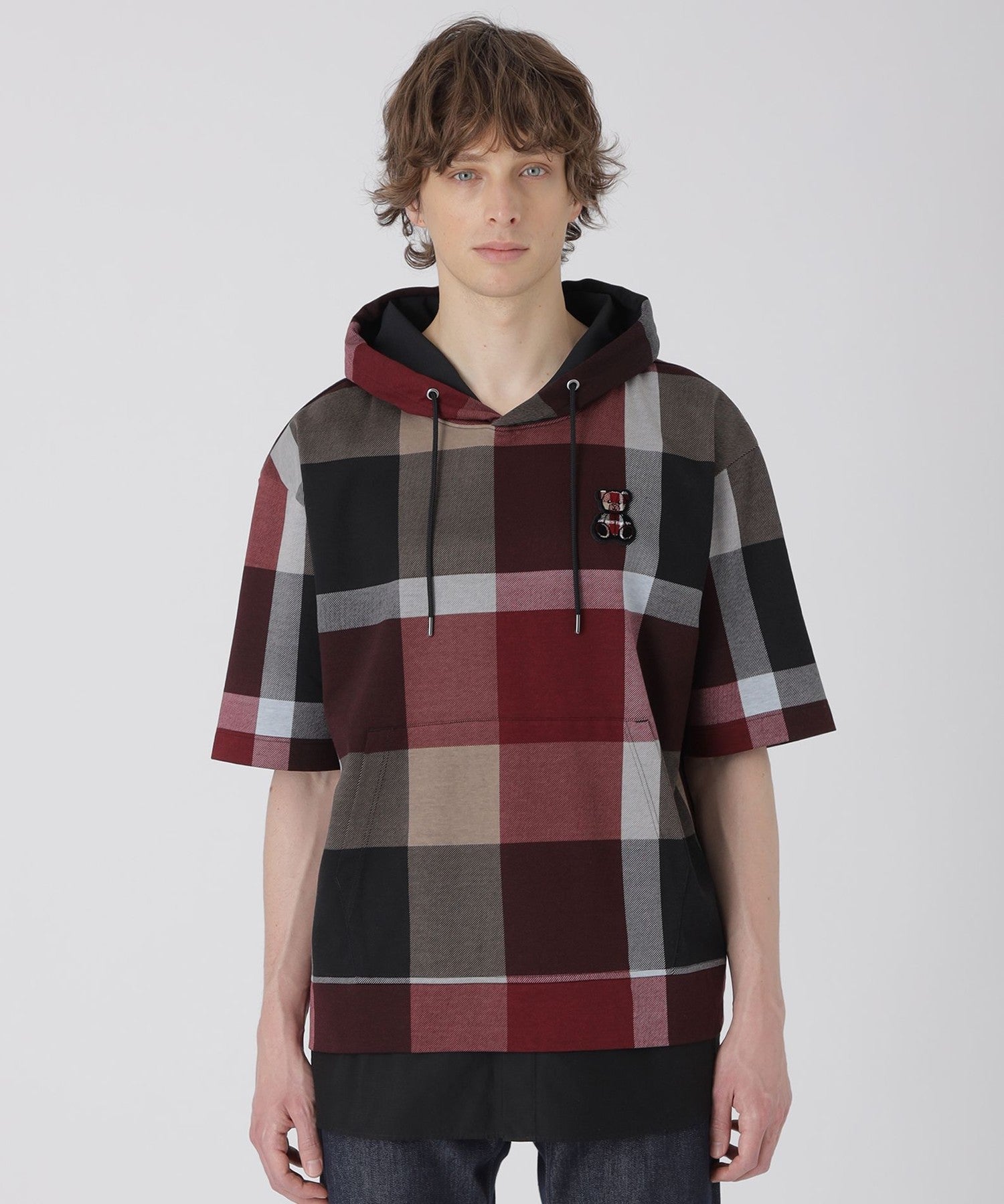 WEB・一部店舗限定】クレストブリッジチェックベアーフーディー