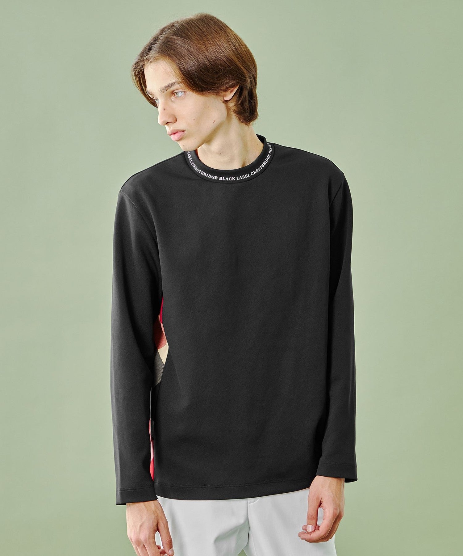 専用です。ブルーレーベルサイドチェックスムースカットソー ブラック サイズ40 BLUE LABEL / BLACK LABEL CRESTBRIDGE｜コンパクトピマスムース