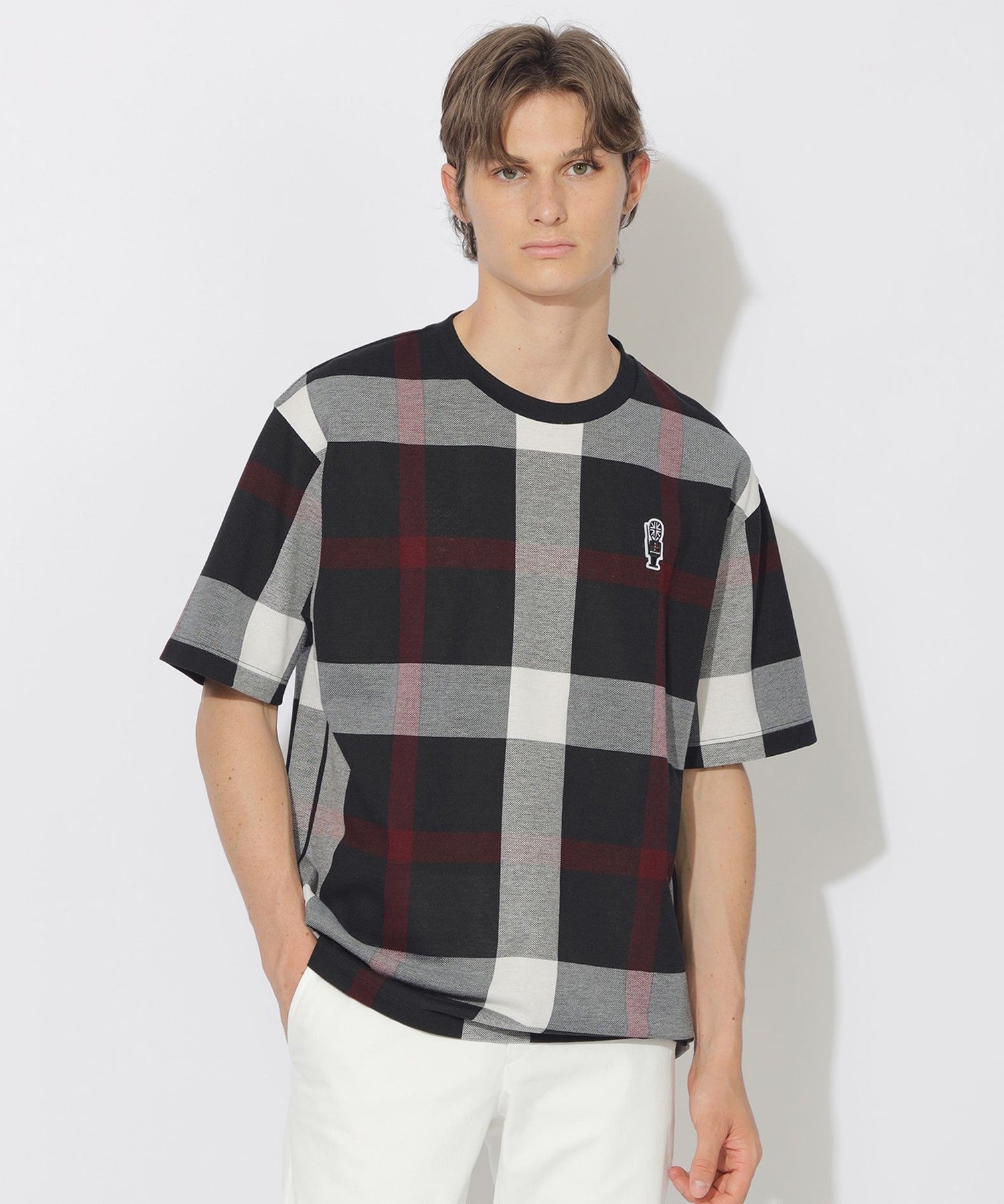 新品新作BLACK LABEL CRESTBRIDGE チェック柄Tシャツ M WEB限定】スラブクレストブリッジチェックTシャツ（WEB限定）｜BLACK