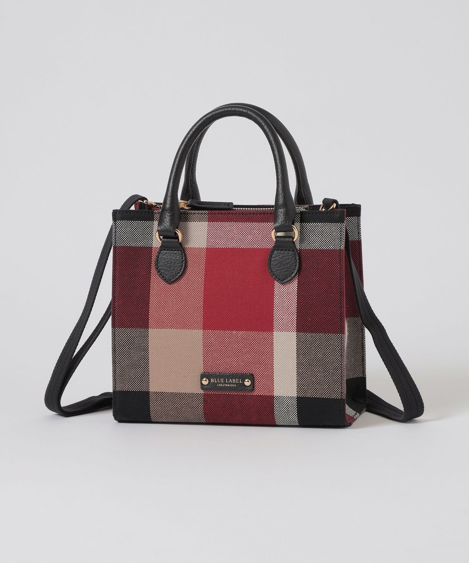 BLUELABEL クレストブリッジ♪カゴトートバッグ美品✨ クレストブリッジチェックPVCミニトート（バッグ）｜BLUE LABEL