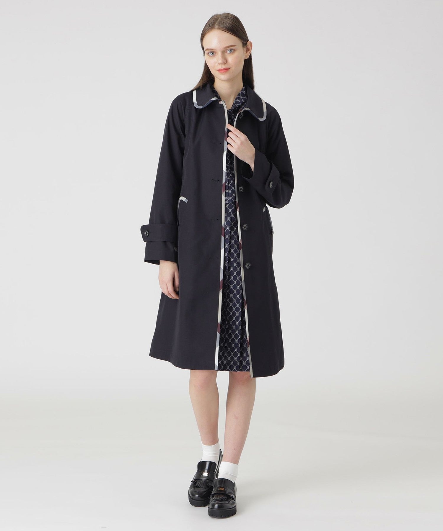 アンリアレイジ ステンカラーコート KBF｜BACKスリットステンカラーコート | Rakuten Fashion(楽天