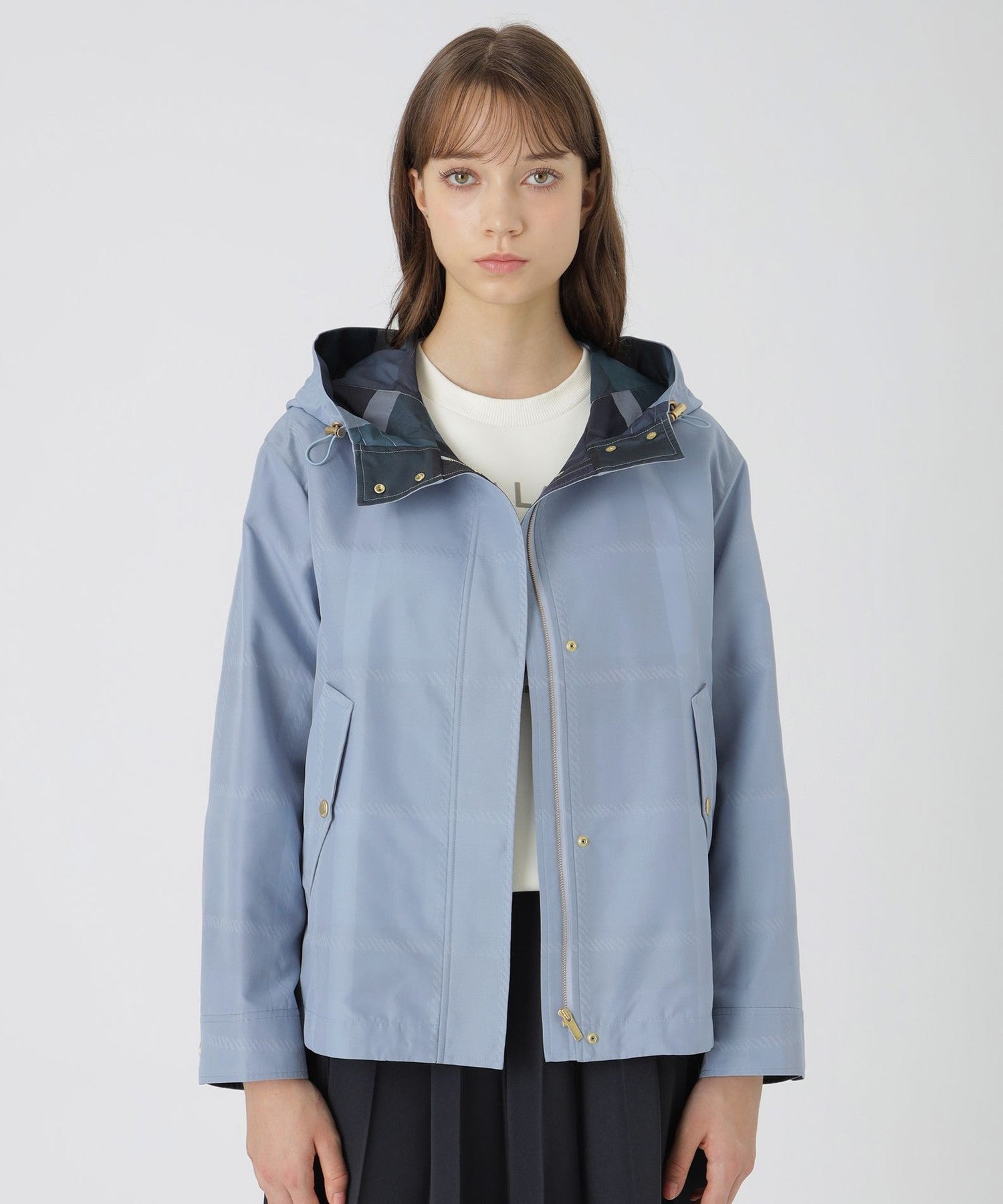 はっ水】クレストブリッジチェックマウンテンパーカー（ジャケット