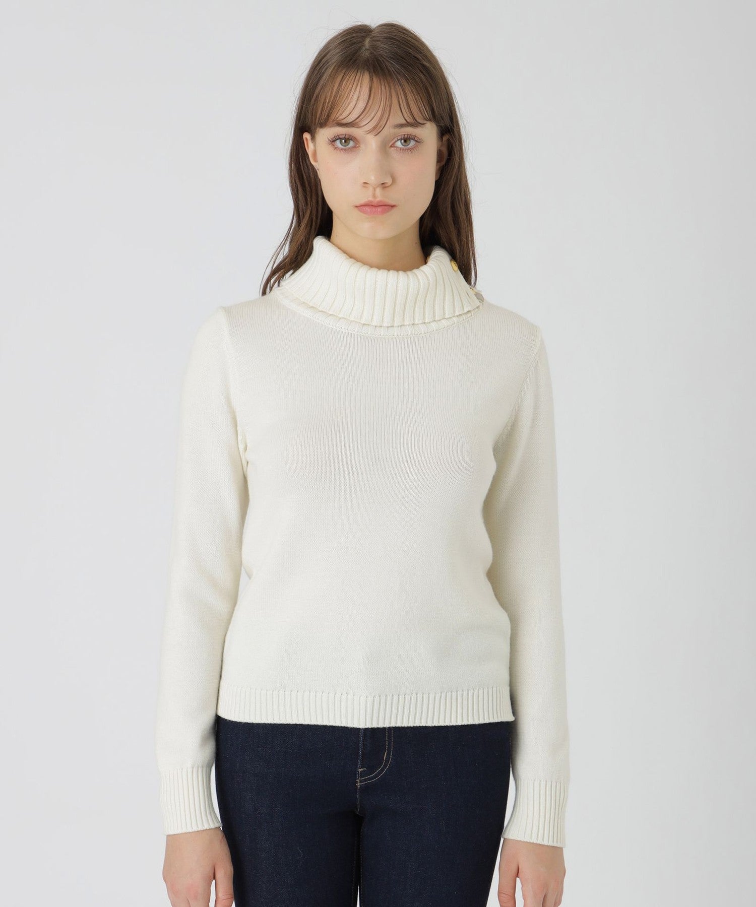 新品タグ付　ブルーレーベルクレストブリッジ後ろチェックセーター38 PICK UP】RECOMMENDED KNIT｜BLUE LABEL CRESTBRIDGE(ブルーレーベル