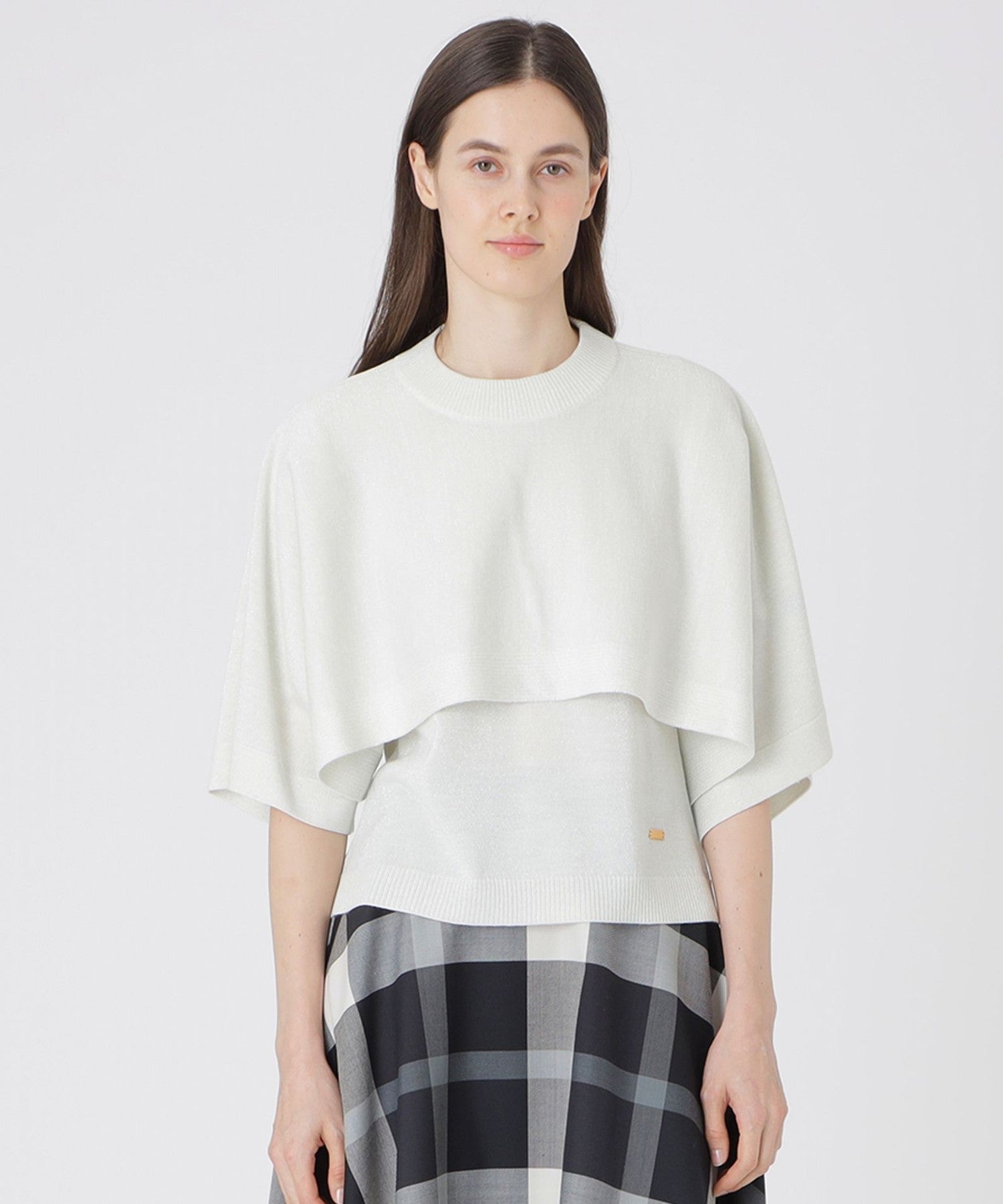 Max Mara✨切り替え異素材ニット ケーブルフード アルパカ アンゴラ