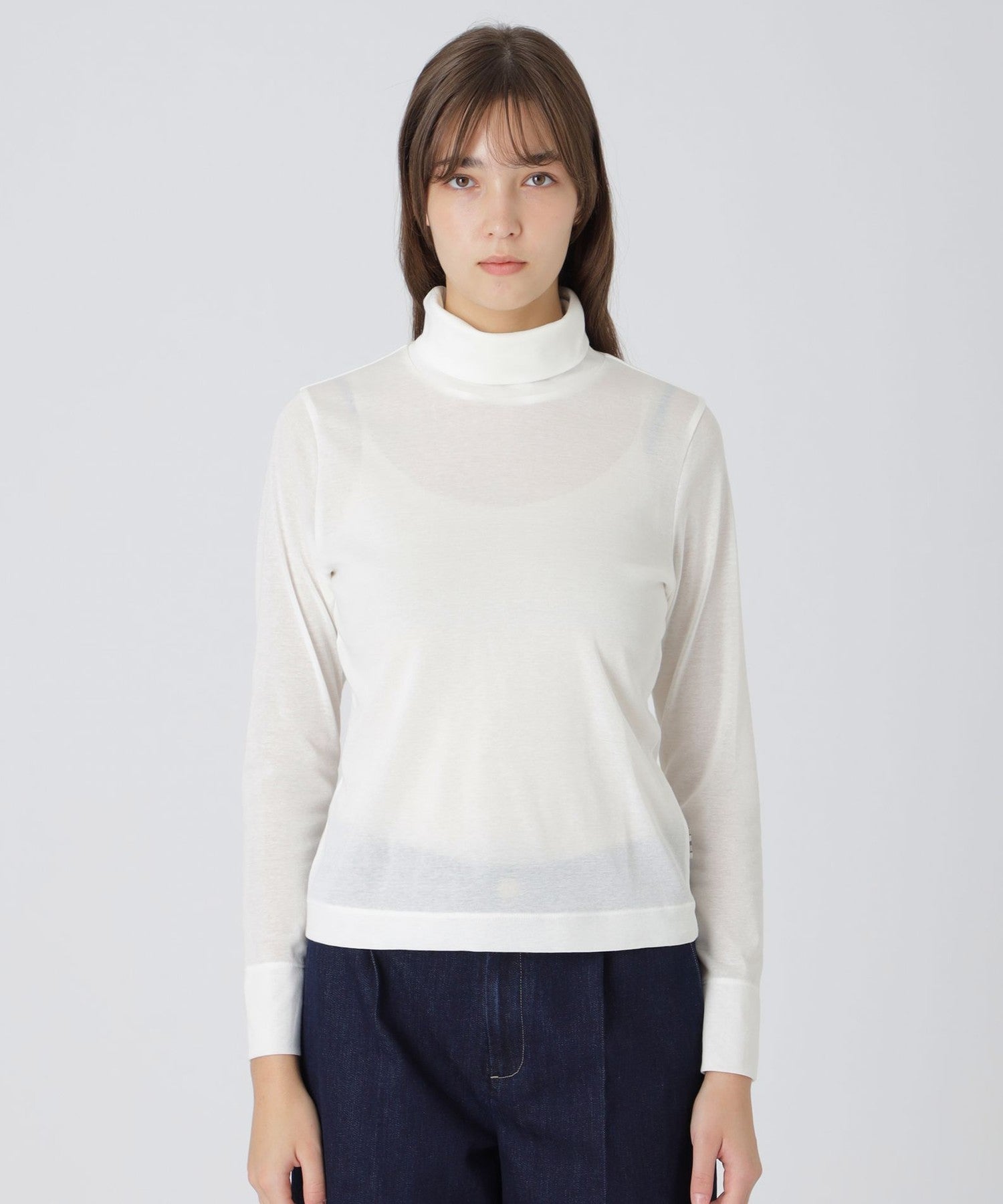 美品✨LE PHIL　カシミヤ混ハイネックオーバーベスト ブルー 美品✨LE PHIL カシミヤ混ハイネックオーバーベスト ブルー