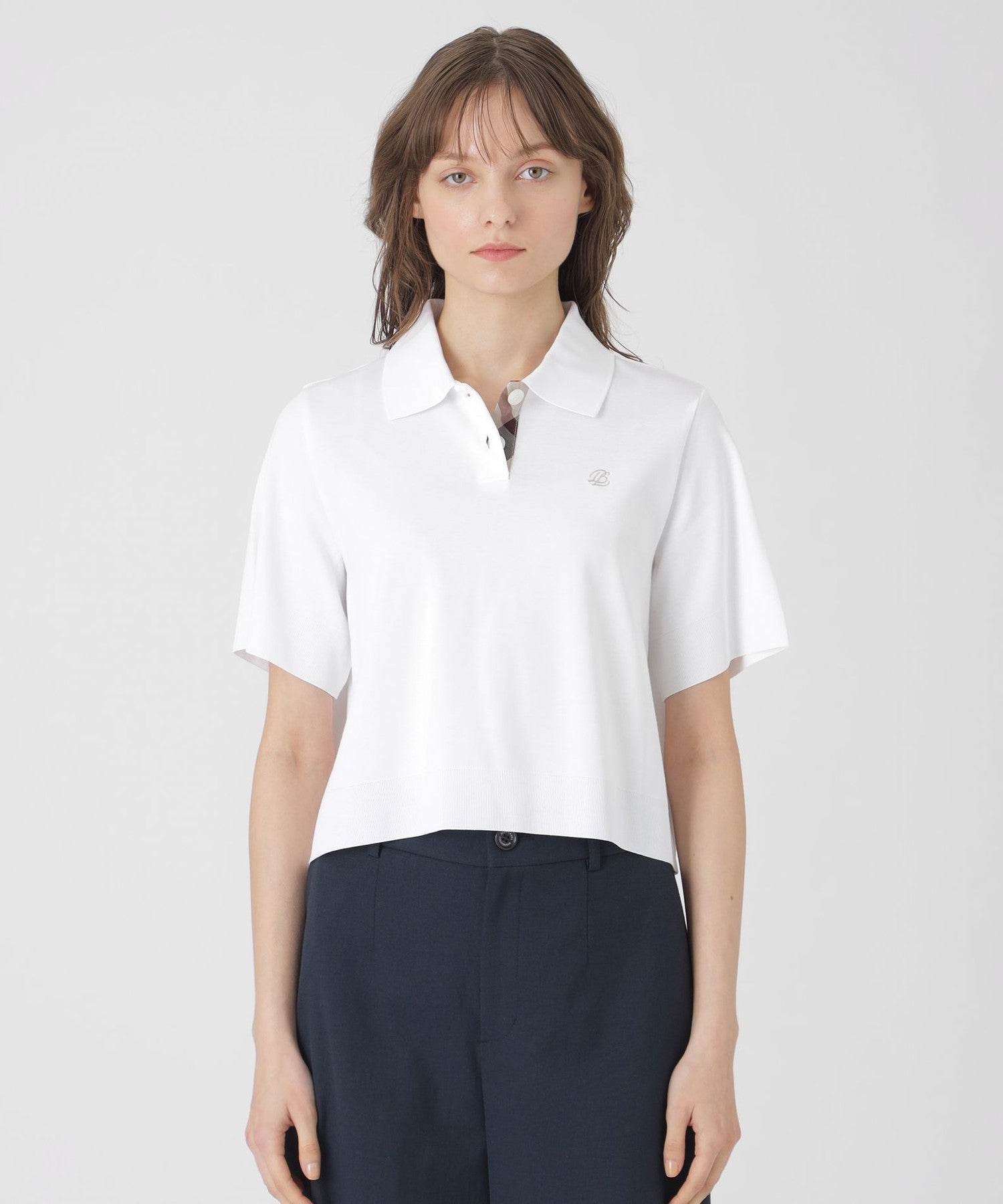 ブルーレーベルクレストブリッジ　近年モデル　スーピマコットンポンチカットソー ブルーレーベルクレストブリッジ BLUE LABEL CRESTBRIDGE 【一部