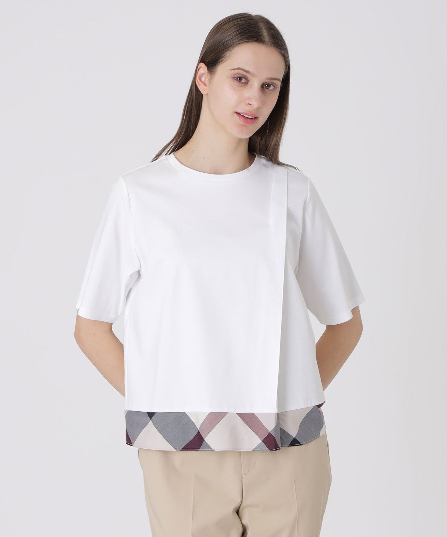 シルケットスムースタックTシャツ シルケットスムースタックTシャツ（カットソー）｜BLUE LABEL