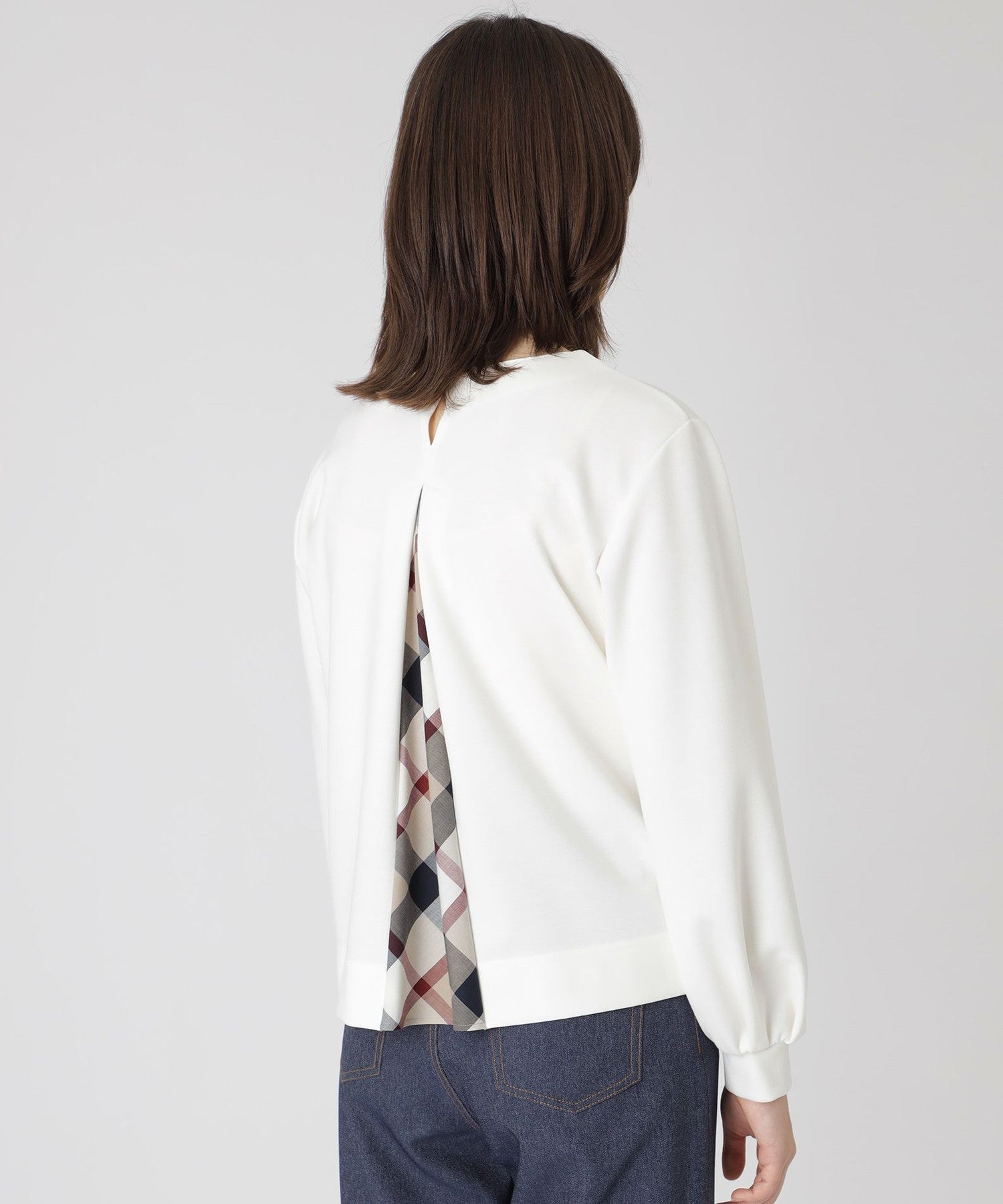 一部店舗限定】ストレッチポンチプルオーバー（カットソー）｜BLUE