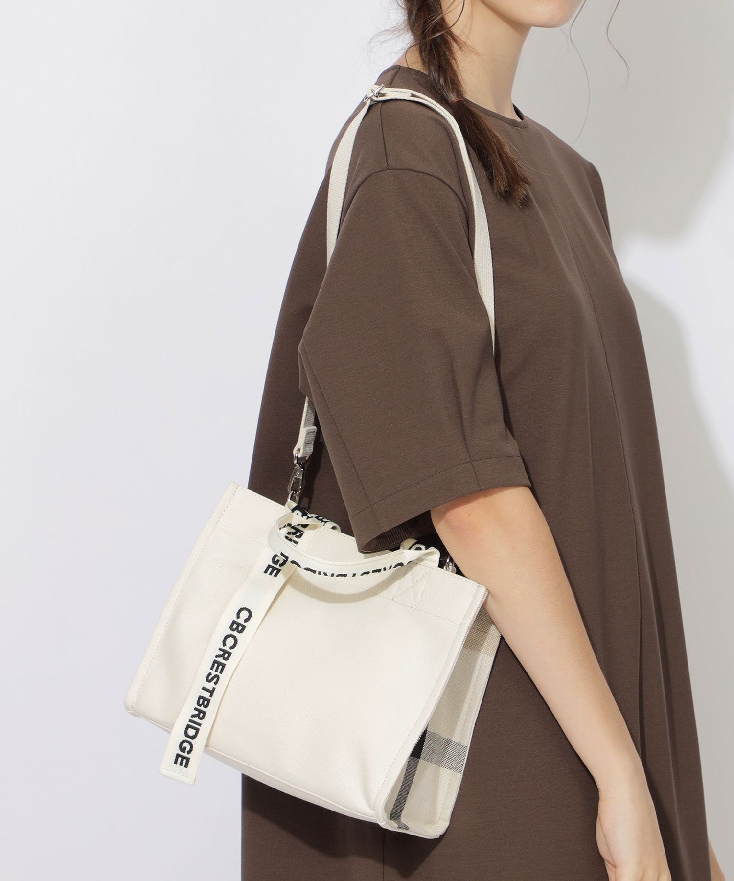 クレストブリッジチェックキャンバス2WAYショルダー（バッグ