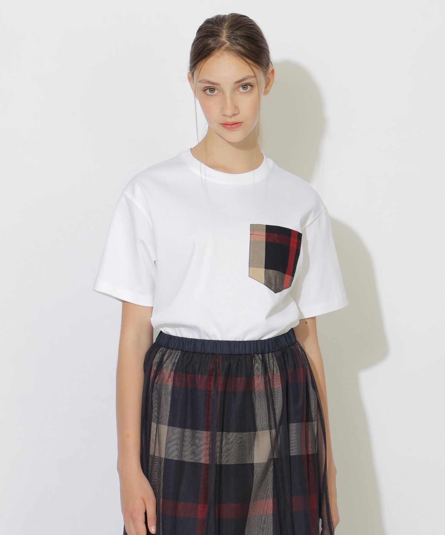 チェックポケットTシャツ（カットソー）｜CB CRESTBRIDGE