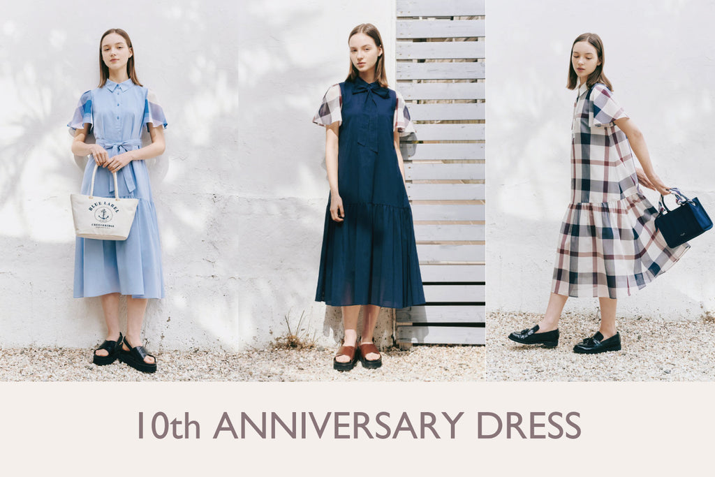 Burberry ブルーレーベルクレストブリッジ カットソーサイドチェック 38 秋じたくにぴったりな新作ドレス｜BLUE LABEL CRESTBRIDGE(ブルー