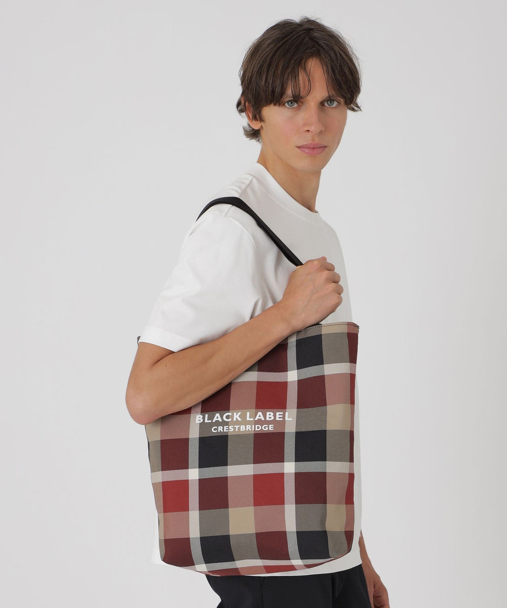 クレストブリッジチェックリバーシブルトート（バッグ）｜BLACK LABEL