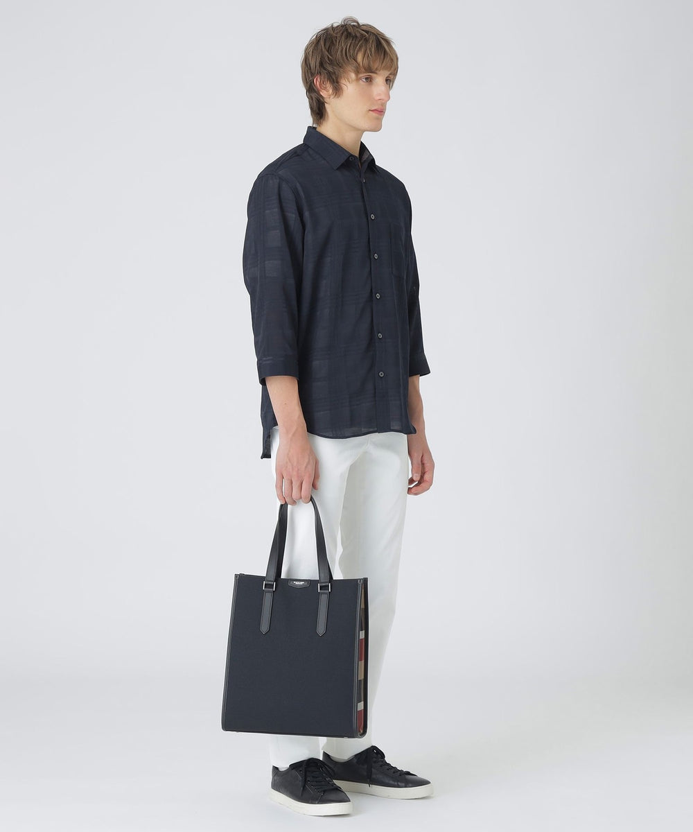 BLACK LABEL CRESTBRIDGEシャンブレーキャンバストートバッグ ブラックレーベルクレストブリッジ BLACK LABEL CRESTBRIDGE