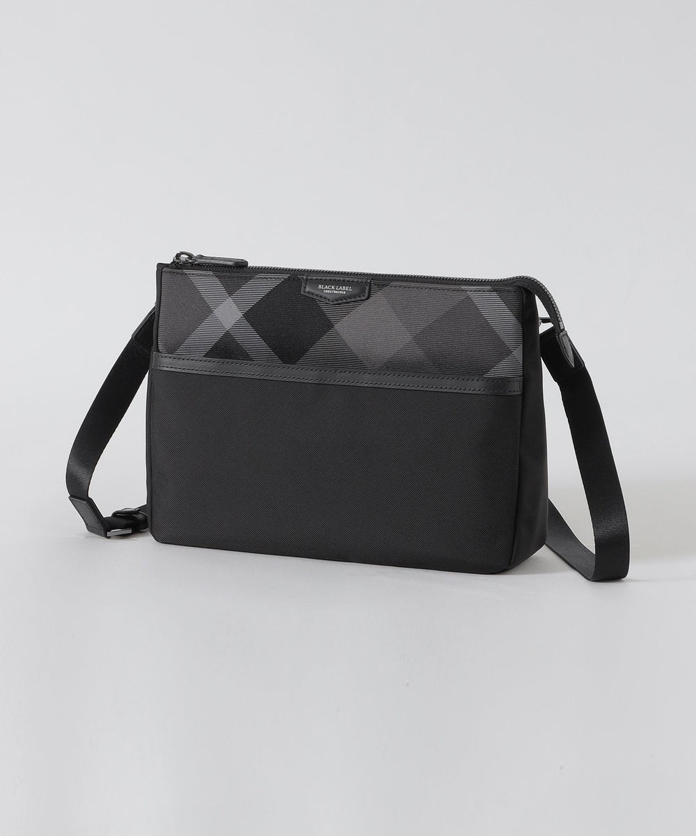 ブラックレーベルクレストブリッジ♪サコッシュ/BLACKLABELミニショルダー ライトウェイトコーデュラバリスティックサコッシュ（バッグ