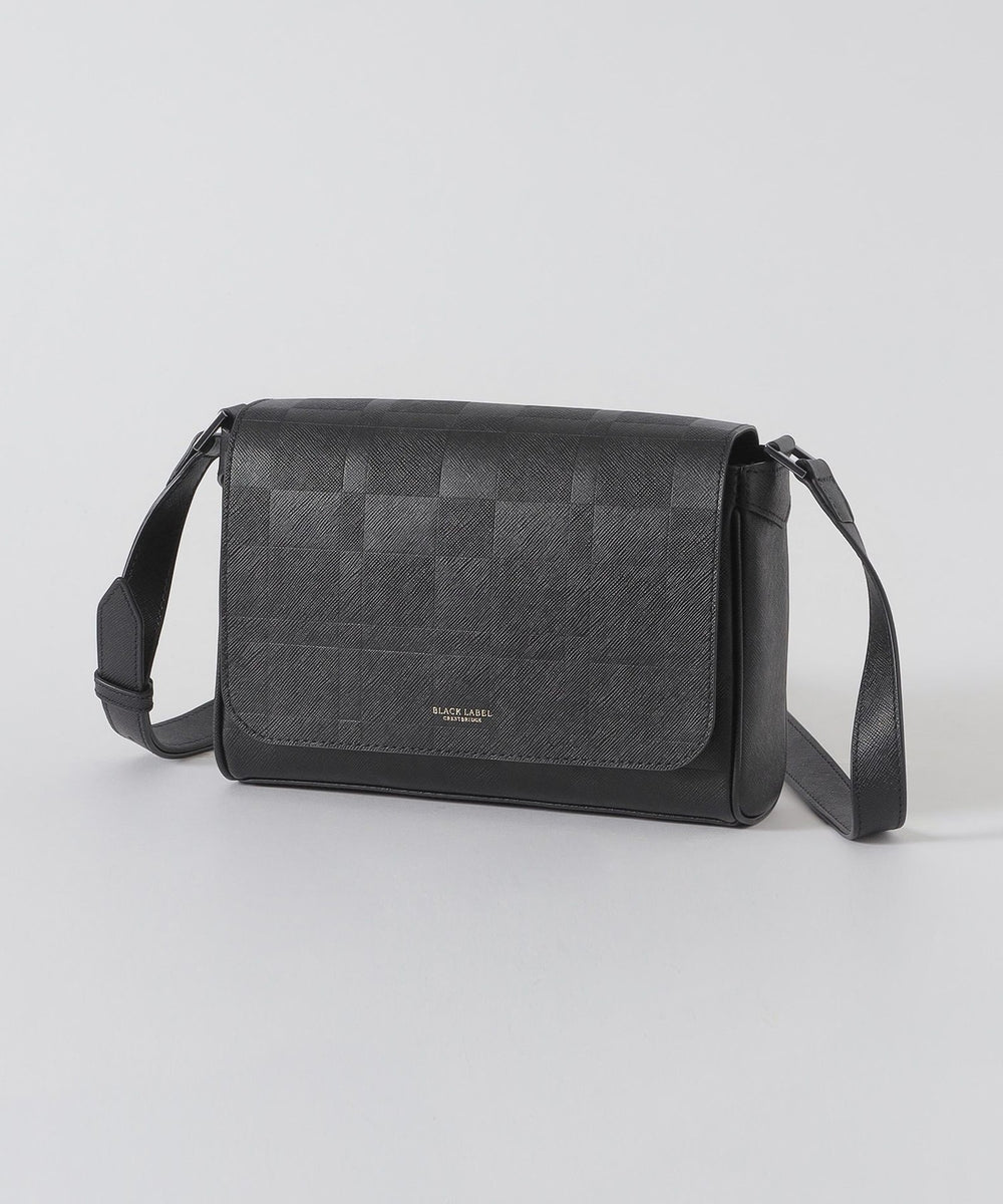 エンボスチェックメッセンジャーバッグ（バッグ）｜BLACK LABEL