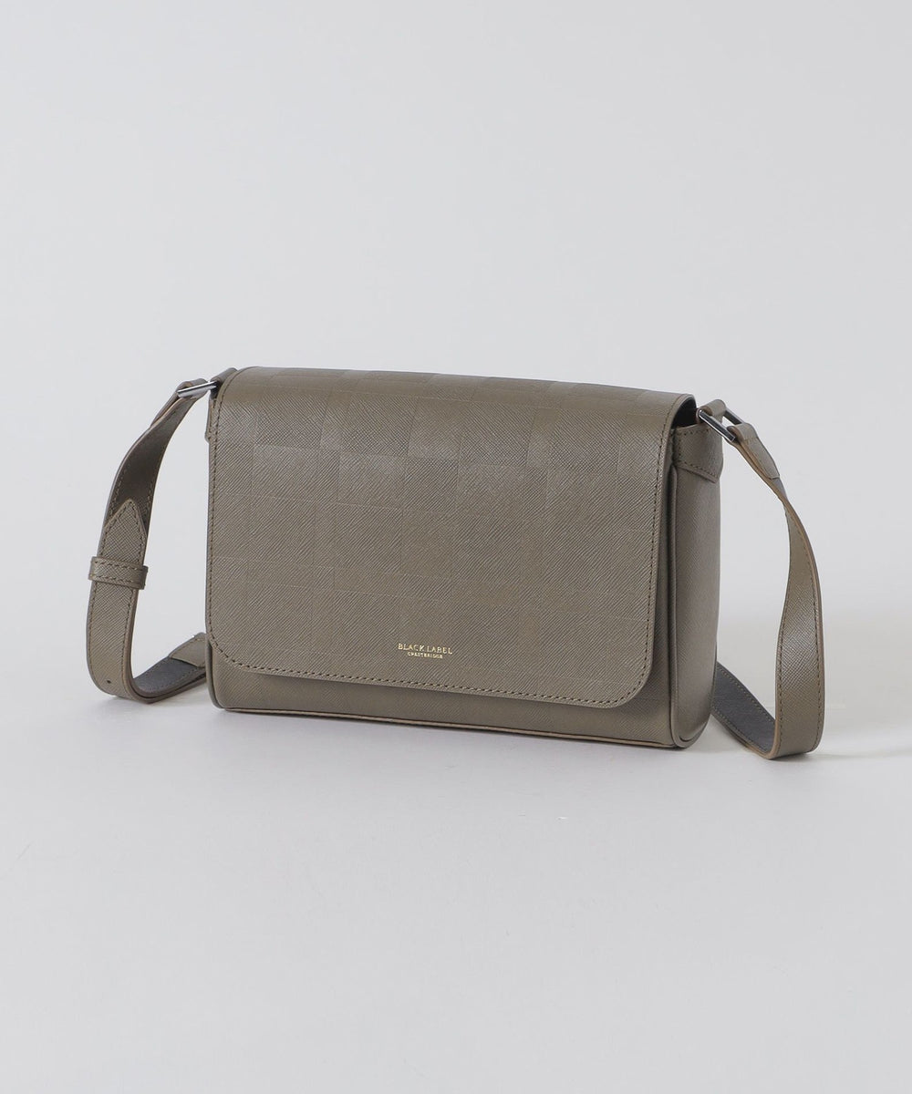 美品 BLACK LABEL CRESTBRIDGE チェック ボディバッグ ナイロンコンビカルゼシャドークレストブリッジチェックビジネスボディ
