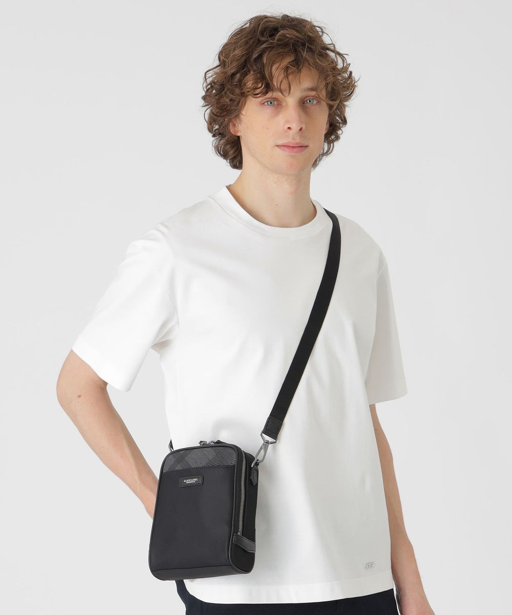 ナイロンコンビカルゼシャドークレストブリッジチェックビジネスミニ