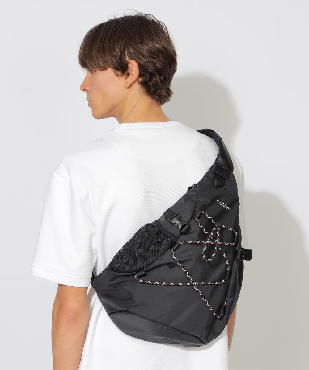 ブラックレーベルクレストブリッジ　ボディバッグ ワンショルダー チェック WEB限定】クレストブリッジチェックドローコードコンビワンショルダー