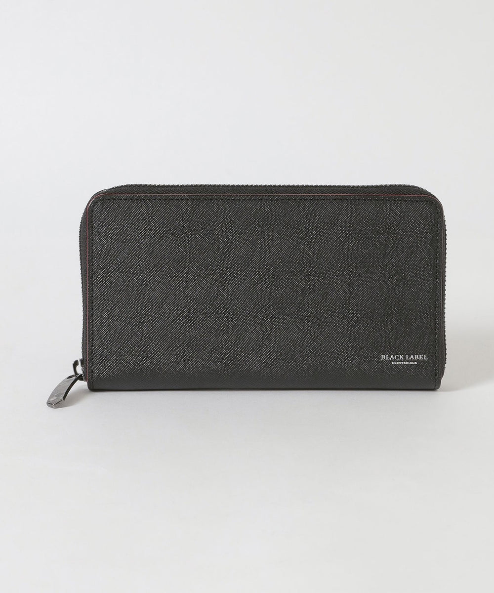 新品 クレストブリッジ ブラックレーベル CBチェック ラウンドファスナー長財布 バイカラークレストブリッジチェックラウンドジップウォレット