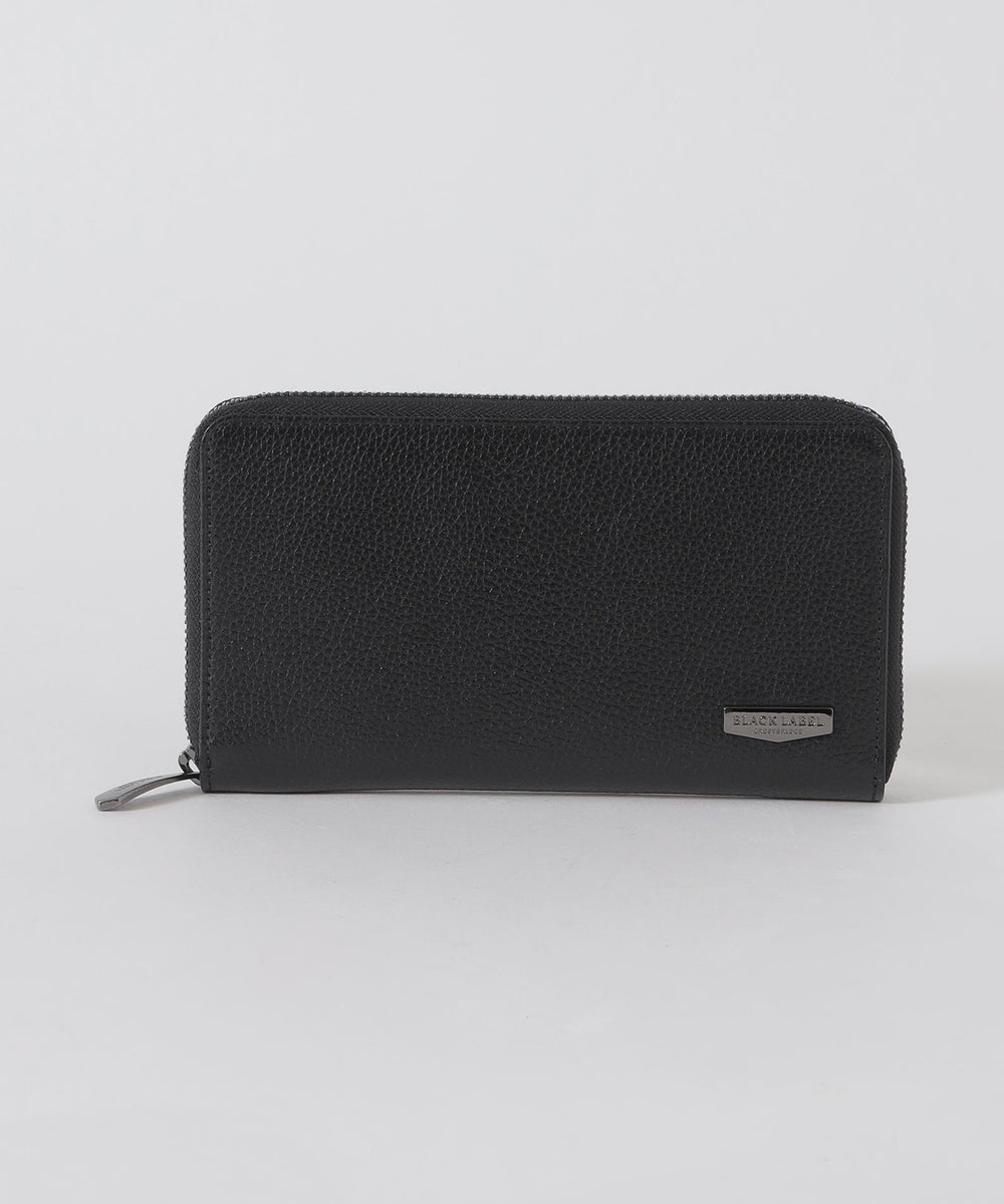 [未使用品] BLACK LABEL CRESTBRIDGE ラウンドジップ インサイドクレストブリッジチェックコンビレザーラウンドジップ