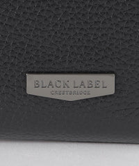 インサイドクレストブリッジチェックコンビレザーラウンドジップ