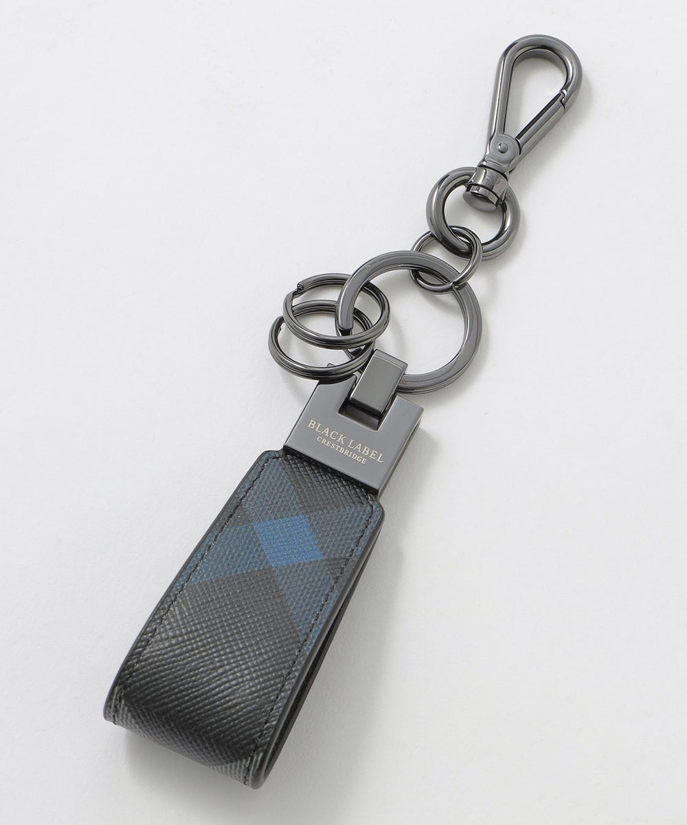 クレストブリッジチェックキーストラップ（ウォレット/ケース）｜BLACK