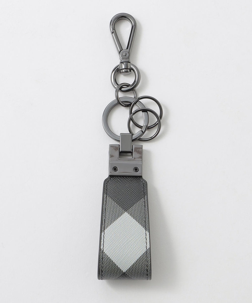 クレストブリッジチェックキーストラップ（ウォレット/ケース）｜BLACK