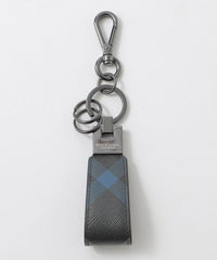 ブラックレーベル  クレストブリッジ  キーケース  新品 クレストブリッジチェックキーストラップ（ウォレット/ケース）｜BLACK