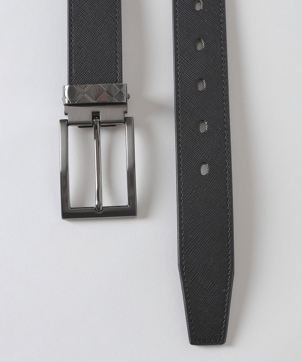 未使用 バーバリーブラックレーベル ロゴ刻印デザイン 分厚 牛革レザー  