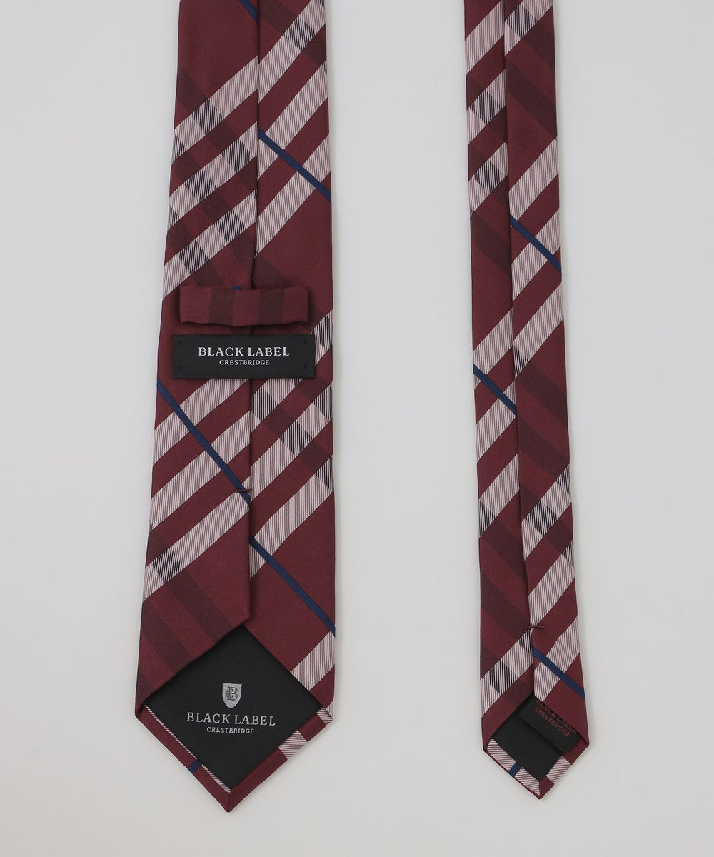 サテンコンビチェックタイ（ネクタイ/チーフ）｜BLACK LABEL