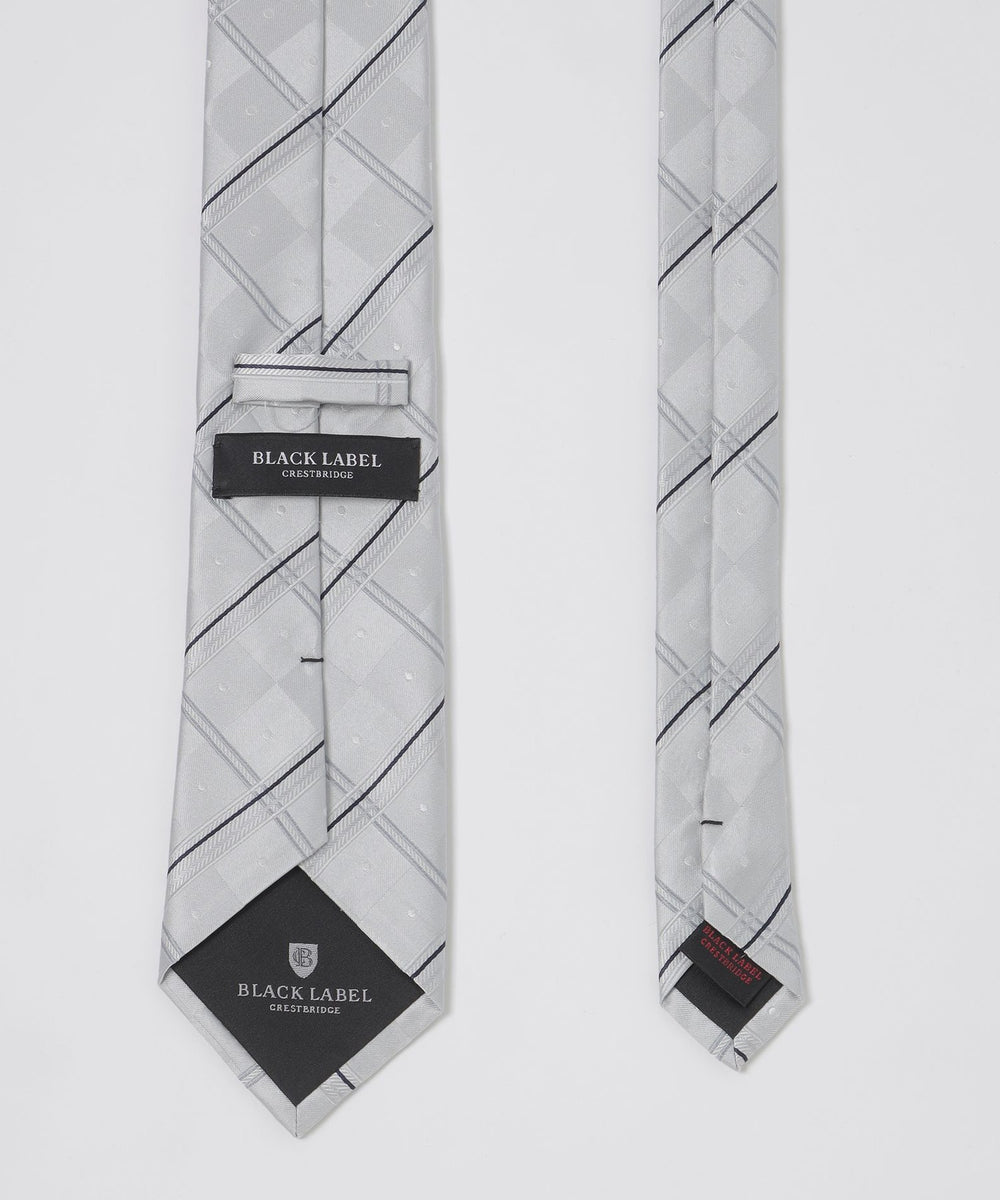 サテンドットコンビチェックタイ（ネクタイ/チーフ）｜BLACK LABEL