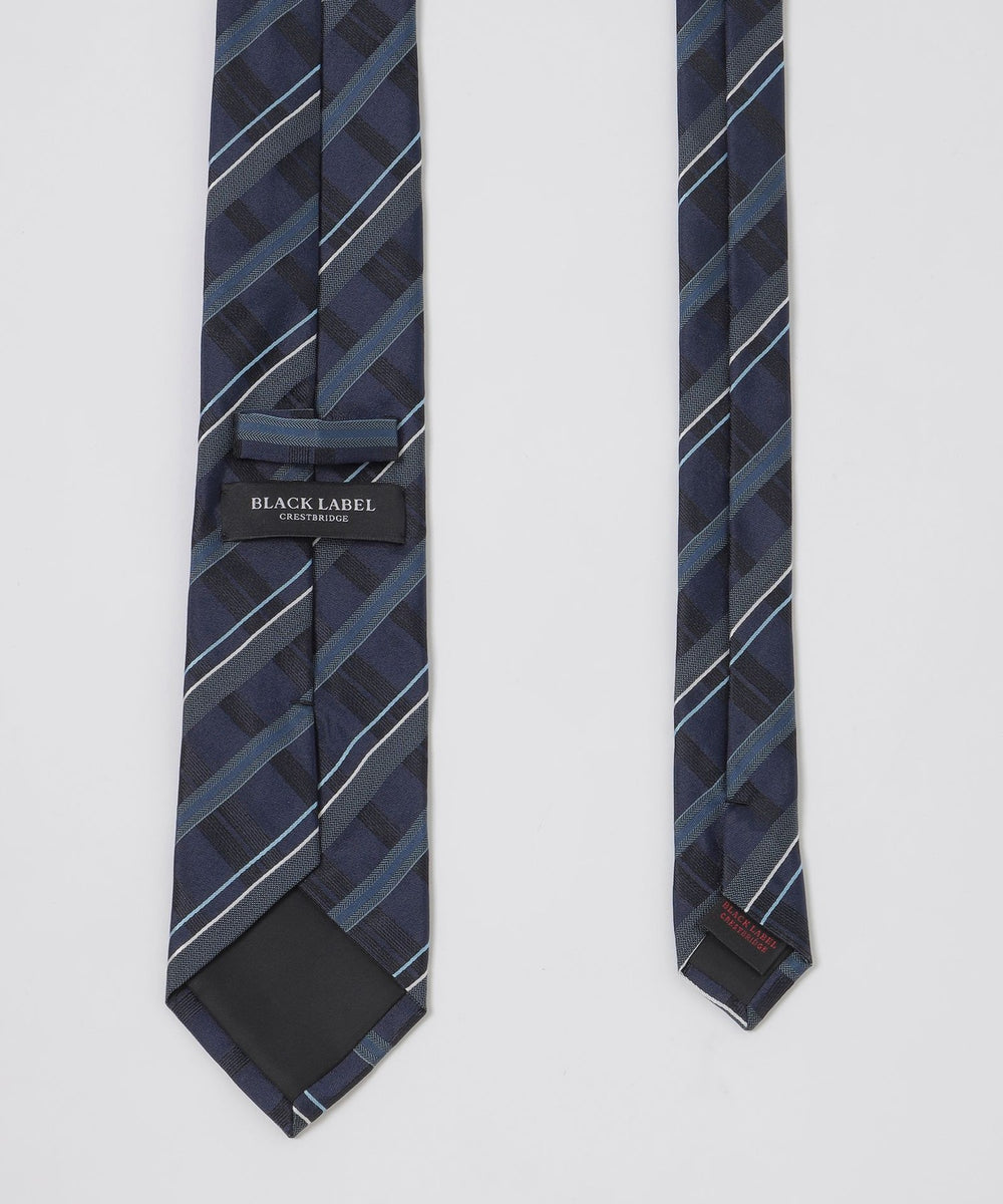 一部店舗限定】サテンチェックタイ（ネクタイ/チーフ）｜BLACK LABEL