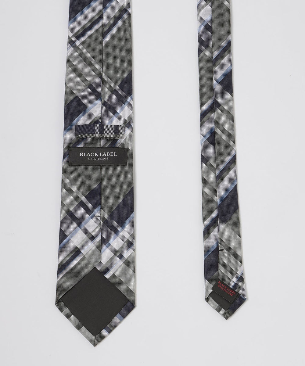 一部店舗限定】バスケットチェックタイ（ネクタイ/チーフ）｜BLACK