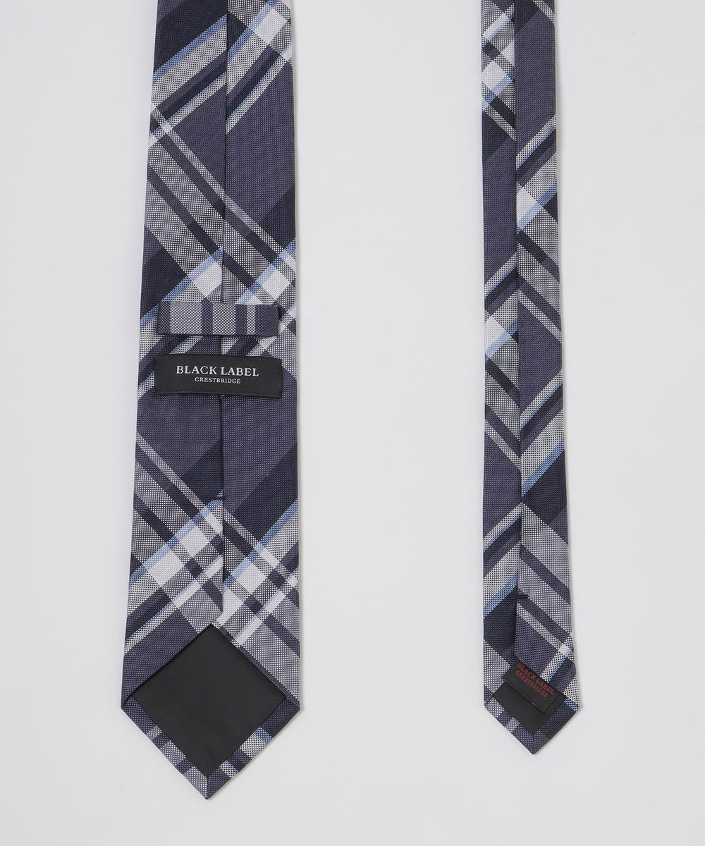 一部店舗限定】バスケットチェックタイ（ネクタイ/チーフ）｜BLACK