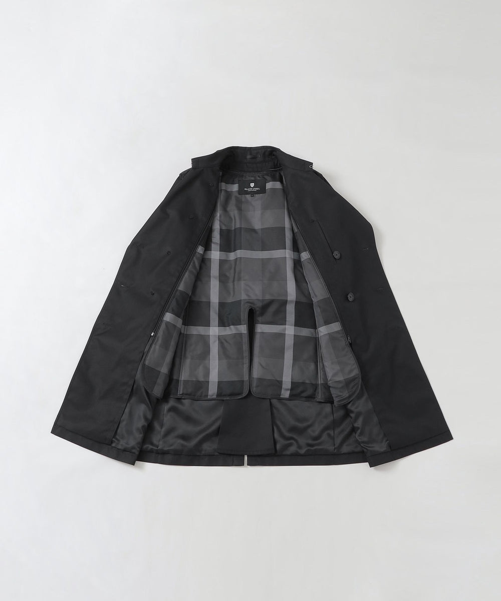 ブラックレーベル クレストブリッジ トレンチコート 黒 M チェック ライナー 中古・古着通販】BLACK LABEL CRESTBRIDGE (ブラックレーベル クレスト