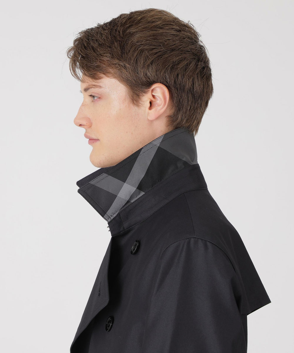 一部店舗限定】ギャバジンダブルトレンチコート（コート）｜BLACK