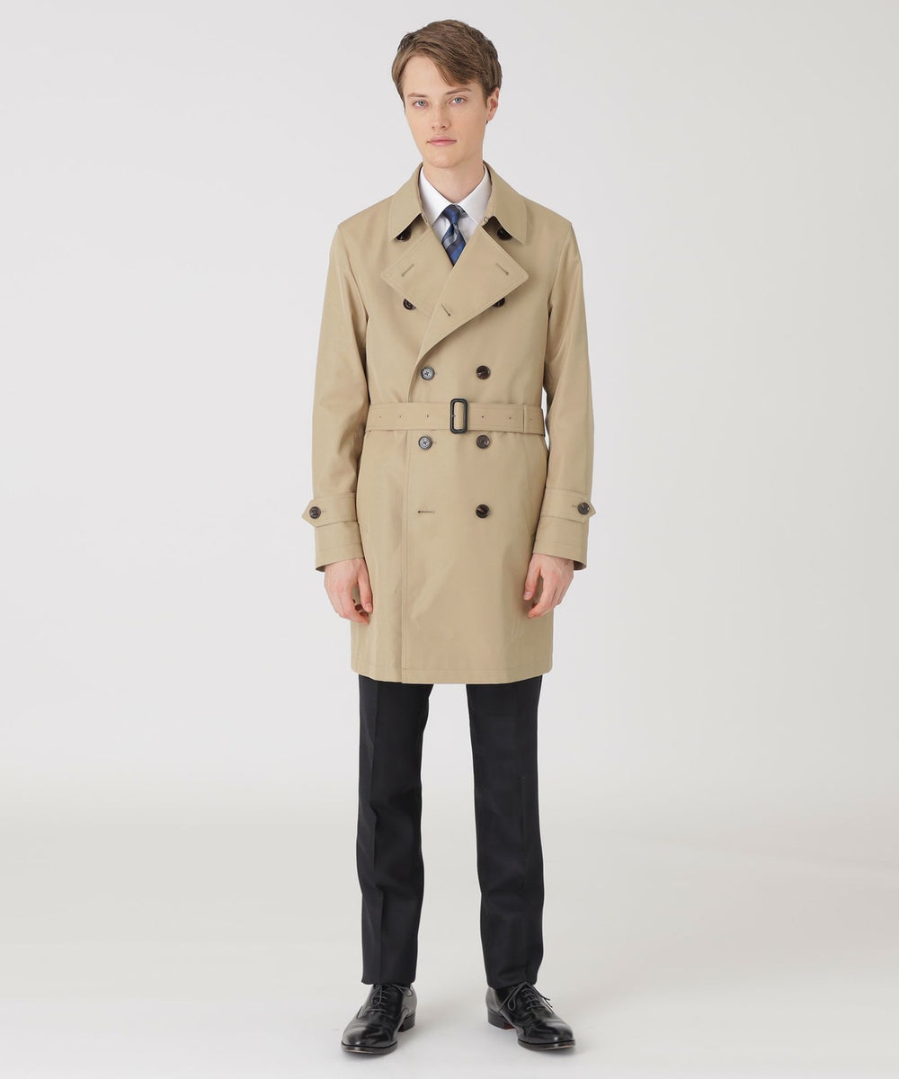 一部店舗限定】ギャバジンダブルトレンチコート（コート）｜BLACK